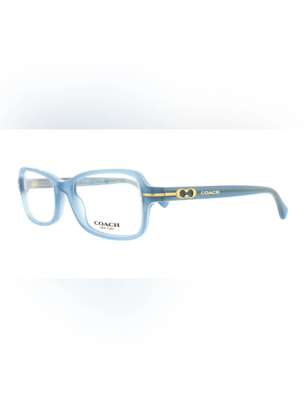 Coach Laurel Eyeglasses Designer Frame Milky Chambray GUC HC6055 Blue + Case!